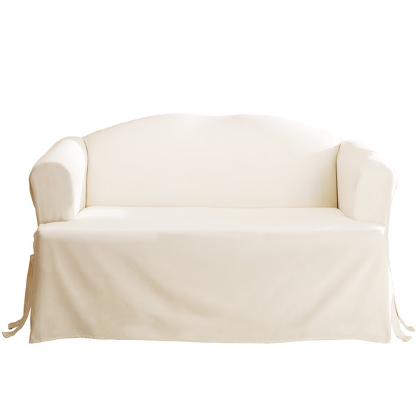 Sure Fit Cotton Duck TCushion Loveseat Slipcover & Reviews Wayfair